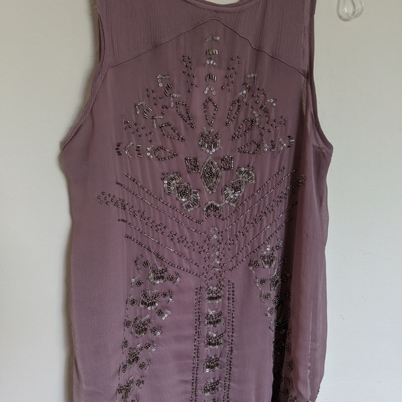 Free people sheer beaded tunic dress - Picture 2 of 4